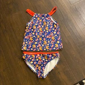 2 piece Emoji bathing suit